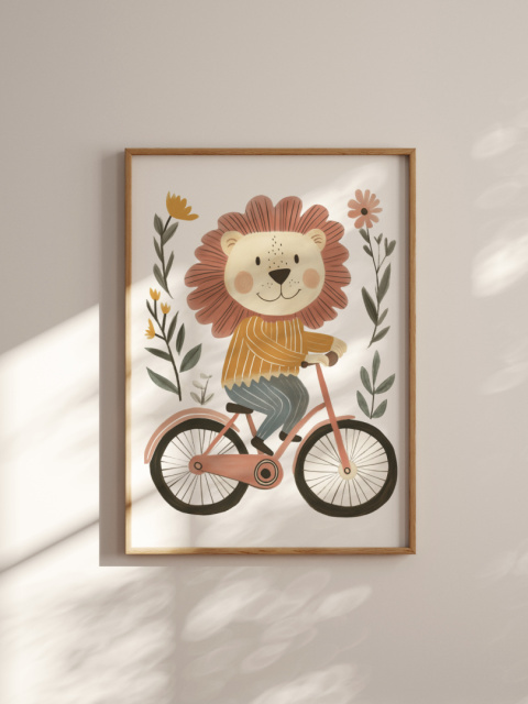Lwiątko na rowerze Lwiątko na rowerze