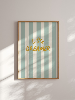 Minimalistyczny napis 'Little Dreamer'