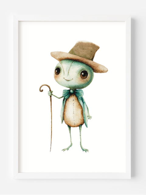 Świerszcz - Ilustracja w Stylu Retro Świerszcz - Ilustracja w Stylu Retro