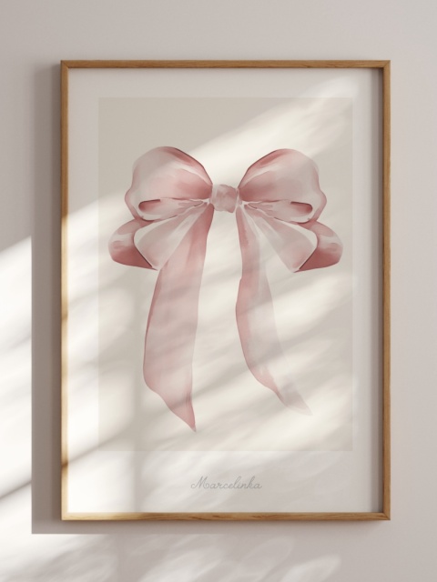 Plakat Kokarda Soft Vintage z imieniem dziewczynki Plakat Kokarda Soft Vintage z imieniem dziewczynki