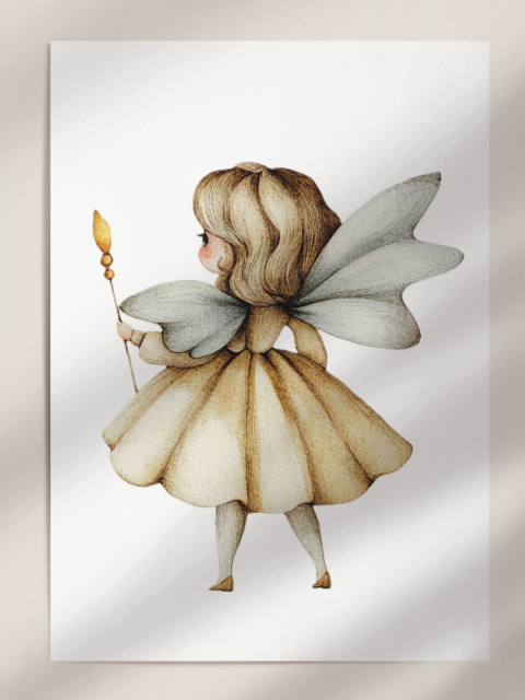 Wróżka - Ilustracja w Stylu Retro Wróżka - Ilustracja w Stylu Retro