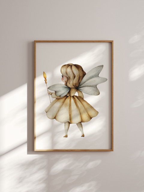 Wróżka - Ilustracja w Stylu Retro Wróżka - Ilustracja w Stylu Retro