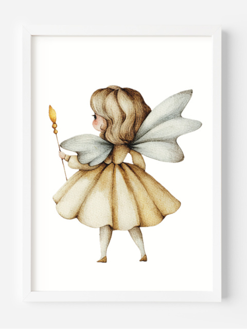 Wróżka - Ilustracja w Stylu Retro Wróżka - Ilustracja w Stylu Retro