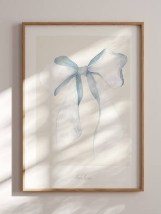 Plakat Kokarda Soft Vintage z imieniem chłopca